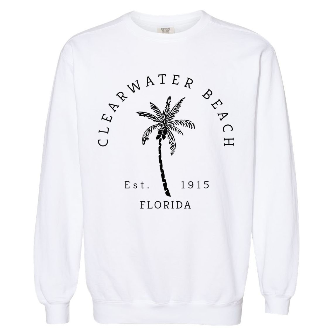 Retro Cool Clearwater Beach Original Florida Beaches Garment-Dyed Sweatshirt