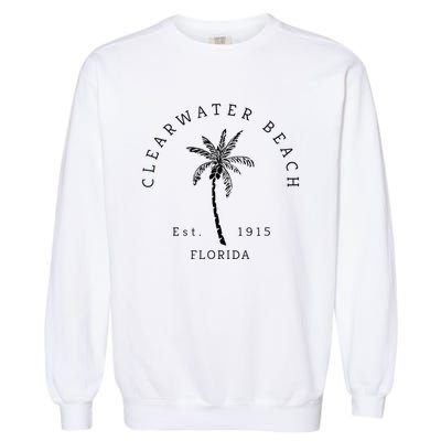 Retro Cool Clearwater Beach Original Florida Beaches Garment-Dyed Sweatshirt