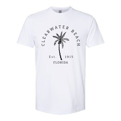 Retro Cool Clearwater Beach Original Florida Beaches Softstyle CVC T-Shirt