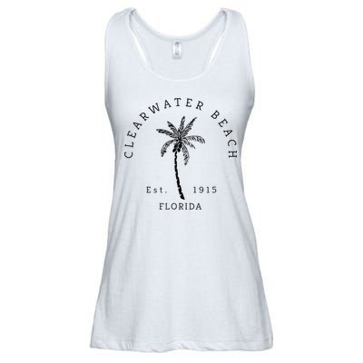 Retro Cool Clearwater Beach Original Florida Beaches Ladies Essential Flowy Tank