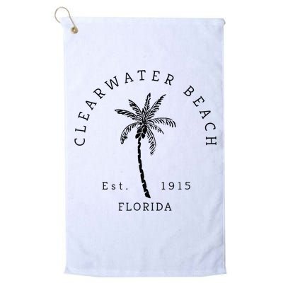 Retro Cool Clearwater Beach Original Florida Beaches Golf Towel
