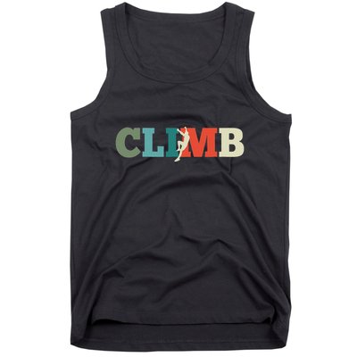 Rock Climbing Climb Retro Gift Tank Top