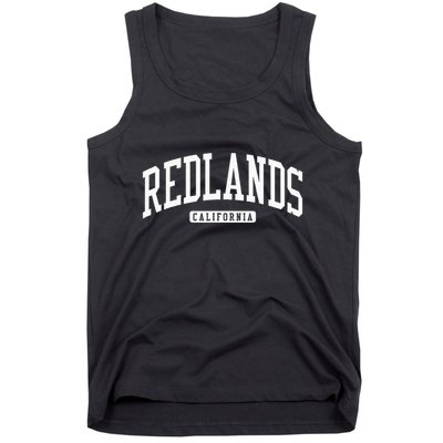 Redlands California Ca College University Style Tank Top