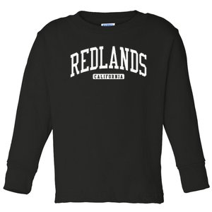 Redlands California Ca College University Style Toddler Long Sleeve Shirt