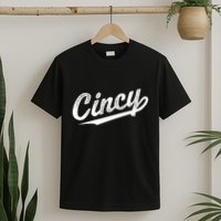 Retro Cincy Cincinnati Ohio Vintage Cursive Script Throwback T-Shirt