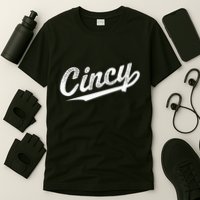 Retro Cincy Cincinnati Ohio Vintage Cursive Script Throwback T-Shirt