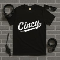 Retro Cincy Cincinnati Ohio Vintage Cursive Script Throwback T-Shirt