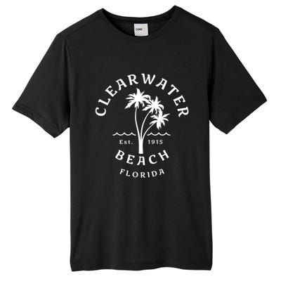 Retro Cool Clearwater Beach Original Florida Beach Palm Tree Gift Tall Fusion ChromaSoft Performance T-Shirt