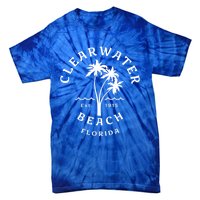 Retro Cool Clearwater Beach Original Florida Beach Palm Tree Gift Tie-Dye T-Shirt