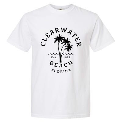 Retro Cool Clearwater Beach Original Florida Beach Palm Tree Gift Garment-Dyed Heavyweight T-Shirt