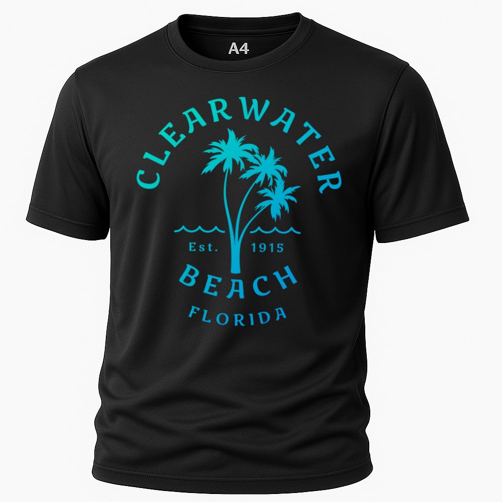 Retro Cool Clearwater Beach Original Florida Beach Palm Tree Gift Performance Shirt