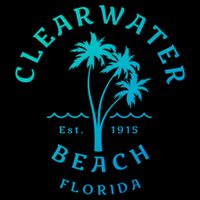 Retro Cool Clearwater Beach Original Florida Beach Palm Tree Gift Performance Shirt