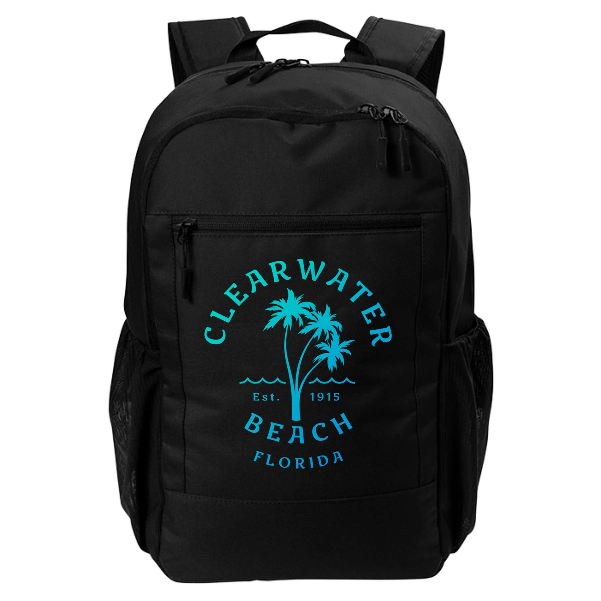 Retro Cool Clearwater Beach Original Florida Beach Palm Tree Gift Backpack