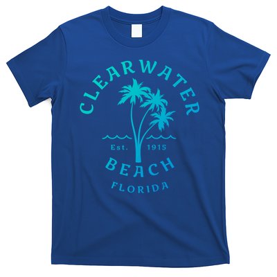Retro Cool Clearwater Beach Original Florida Beach Palm Tree Gift T-Shirt