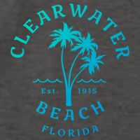 Retro Cool Clearwater Beach Original Florida Beach Palm Tree Gift Vector Backpack