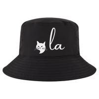 Retro Cat Comma La Kamala Harris For President 2024 Election Cool Comfort Performance Bucket Hat