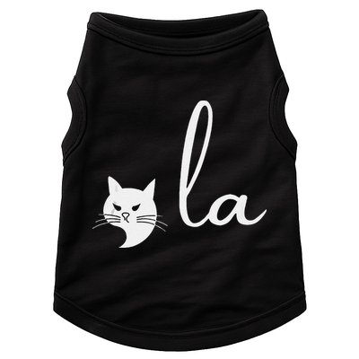 Retro Cat Comma La Kamala Harris For President 2024 Election Doggie Tank