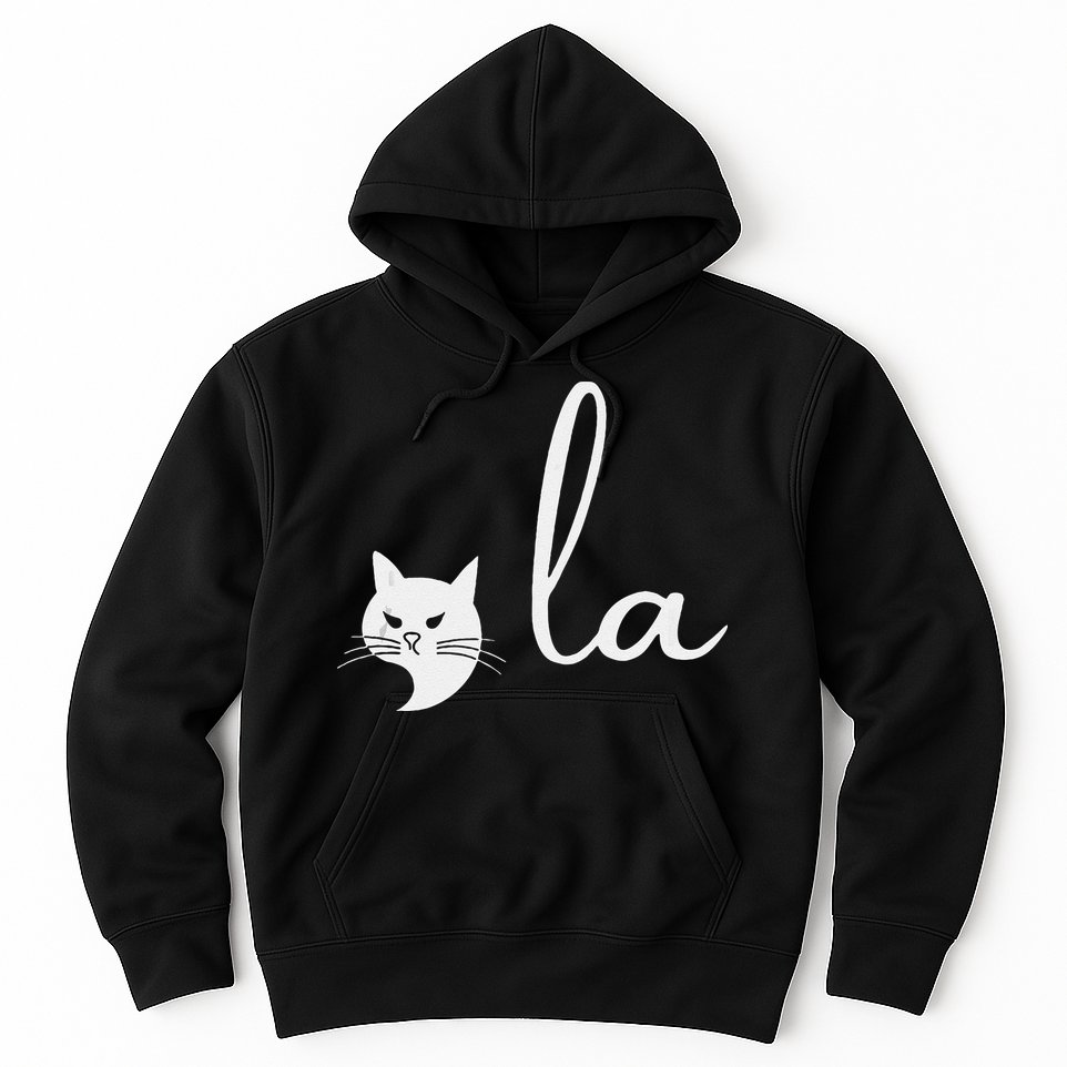Retro Cat Comma La Kamala Harris For President 2024 Election Hoodie