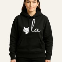 Retro Cat Comma La Kamala Harris For President 2024 Election Hoodie