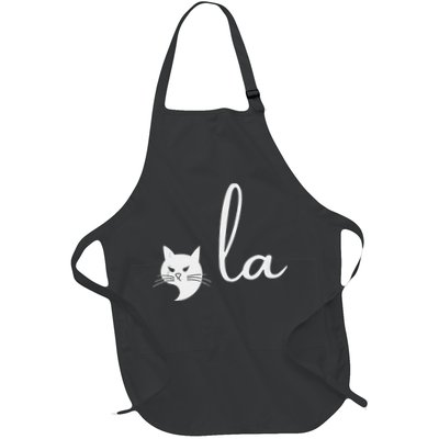 Retro Cat Comma La Kamala Harris For President 2024 Election Apron