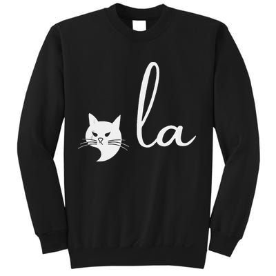 Retro Cat Comma La Kamala Harris For President 2024 Election Sweatshirt
