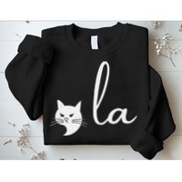 Retro Cat Comma La Kamala Harris For President 2024 Election Sweatshirt