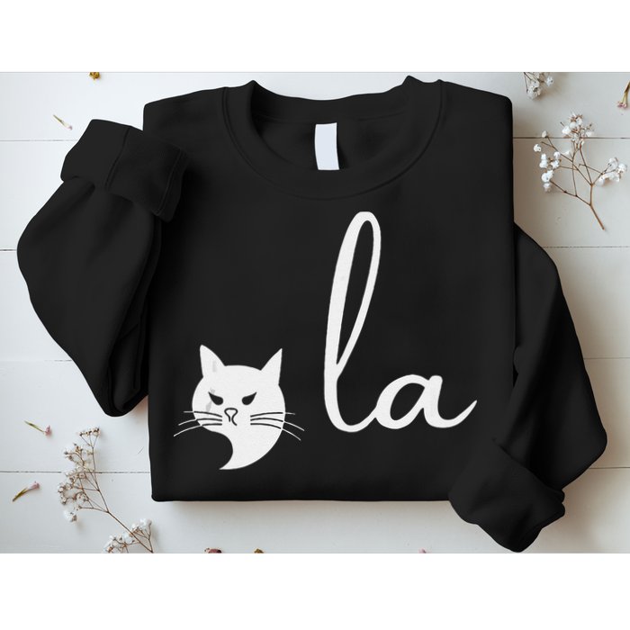 Retro Cat Comma La Kamala Harris For President 2024 Election Sweatshirt