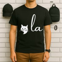 Retro Cat Comma La Kamala Harris For President 2024 Election T-Shirt