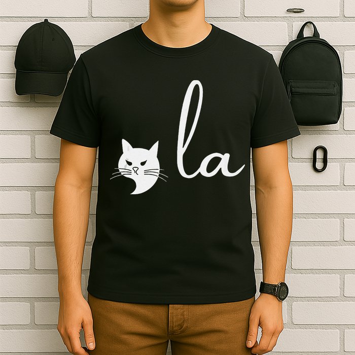 Retro Cat Comma La Kamala Harris For President 2024 Election T-Shirt