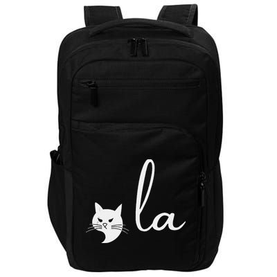 Retro Cat Comma La Kamala Harris For President 2024 Election Impact Tech Backpack