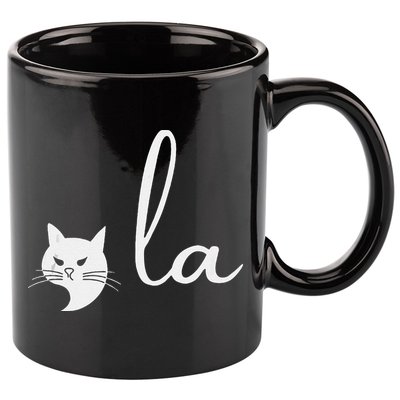 Retro Cat Comma La Kamala Harris For President 2024 Election 11oz C Handle Ceramic Mug