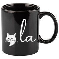Retro Cat Comma La Kamala Harris For President 2024 Election 11oz C Handle Ceramic Mug