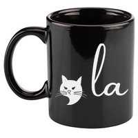 Retro Cat Comma La Kamala Harris For President 2024 Election 11oz C Handle Ceramic Mug