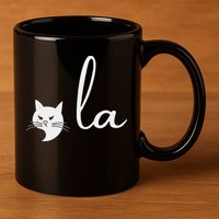 Retro Cat Comma La Kamala Harris For President 2024 Election 11oz C Handle Ceramic Mug