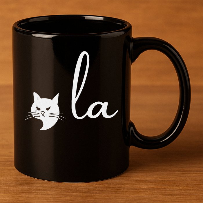 Retro Cat Comma La Kamala Harris For President 2024 Election 11oz C Handle Ceramic Mug