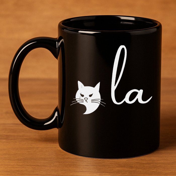 Retro Cat Comma La Kamala Harris For President 2024 Election 11oz C Handle Ceramic Mug