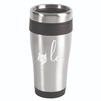 Retro Cat Comma La Kamala Harris For President 2024 Election 16oz Travel Tumbler