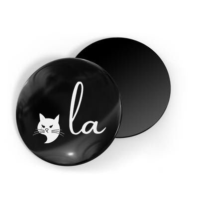 Retro Cat Comma La Kamala Harris For President 2024 Election Magnet