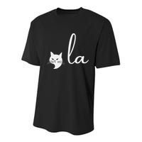 Retro Cat Comma La Kamala Harris For President 2024 Election Youth Performance Sprint T-Shirt