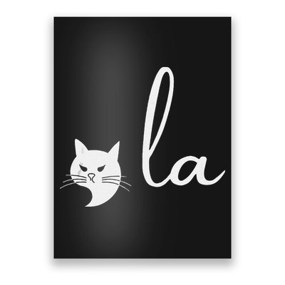 Retro Cat Comma La Kamala Harris For President 2024 Election Poster