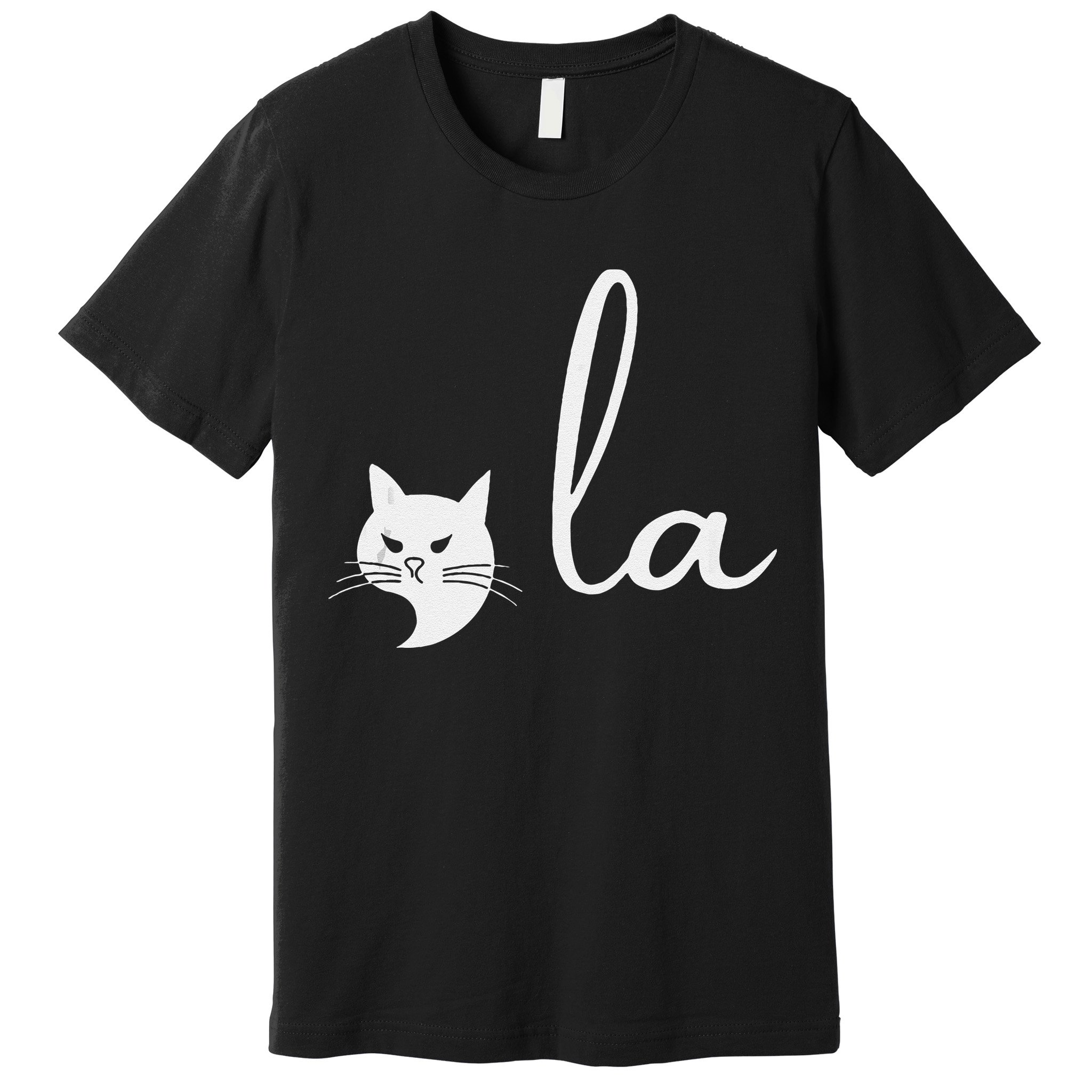 Retro Cat Comma La Kamala Harris For President 2024 Election Premium T-Shirt