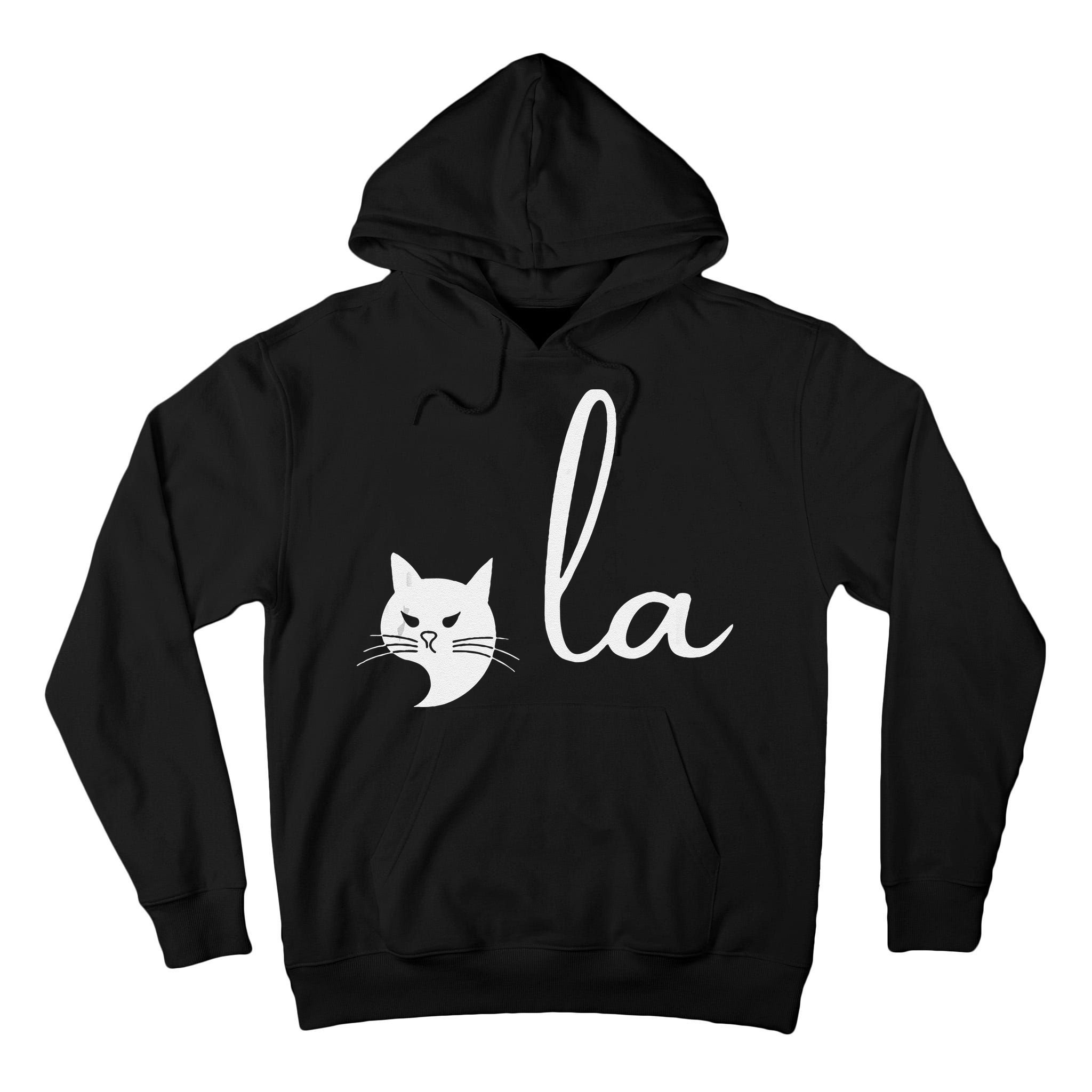 Retro Cat Comma La Kamala Harris For President 2024 Election Tall Hoodie