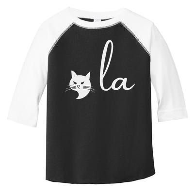 Retro Cat Comma La Kamala Harris For President 2024 Election Toddler Fine Jersey T-Shirt