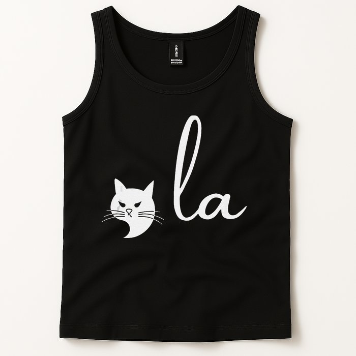 Retro Cat Comma La Kamala Harris For President 2024 Election Tank Top