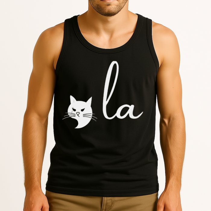 Retro Cat Comma La Kamala Harris For President 2024 Election Tank Top