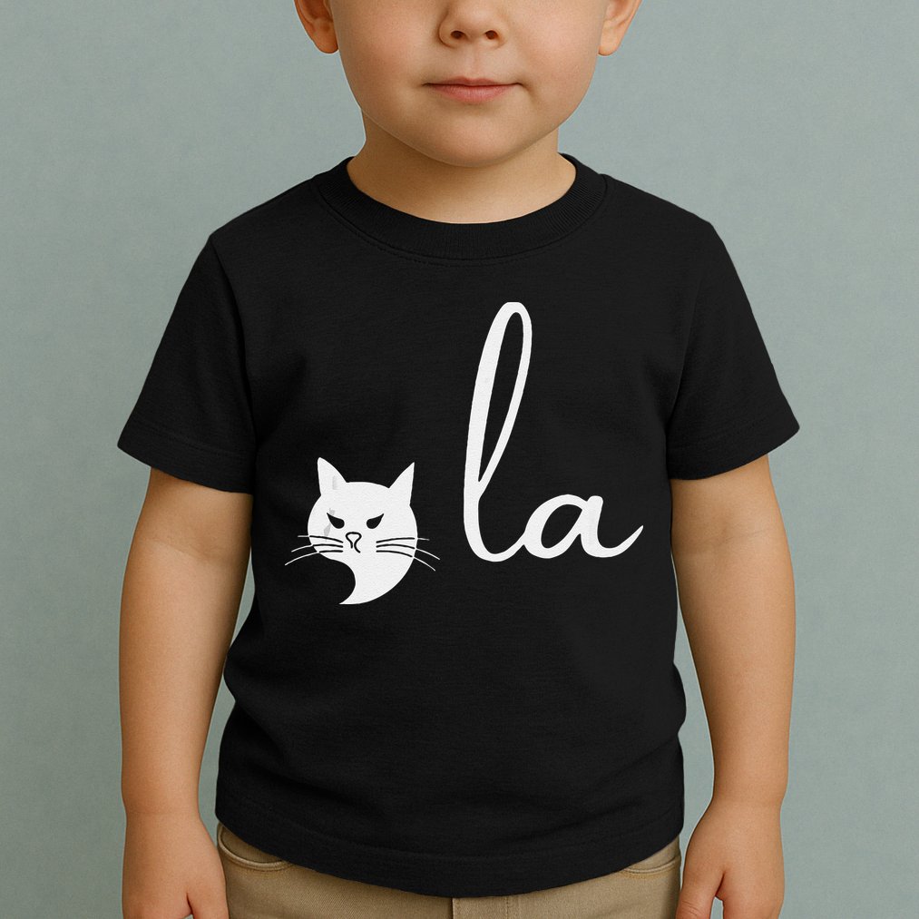 Retro Cat Comma La Kamala Harris For President 2024 Election Toddler T-Shirt
