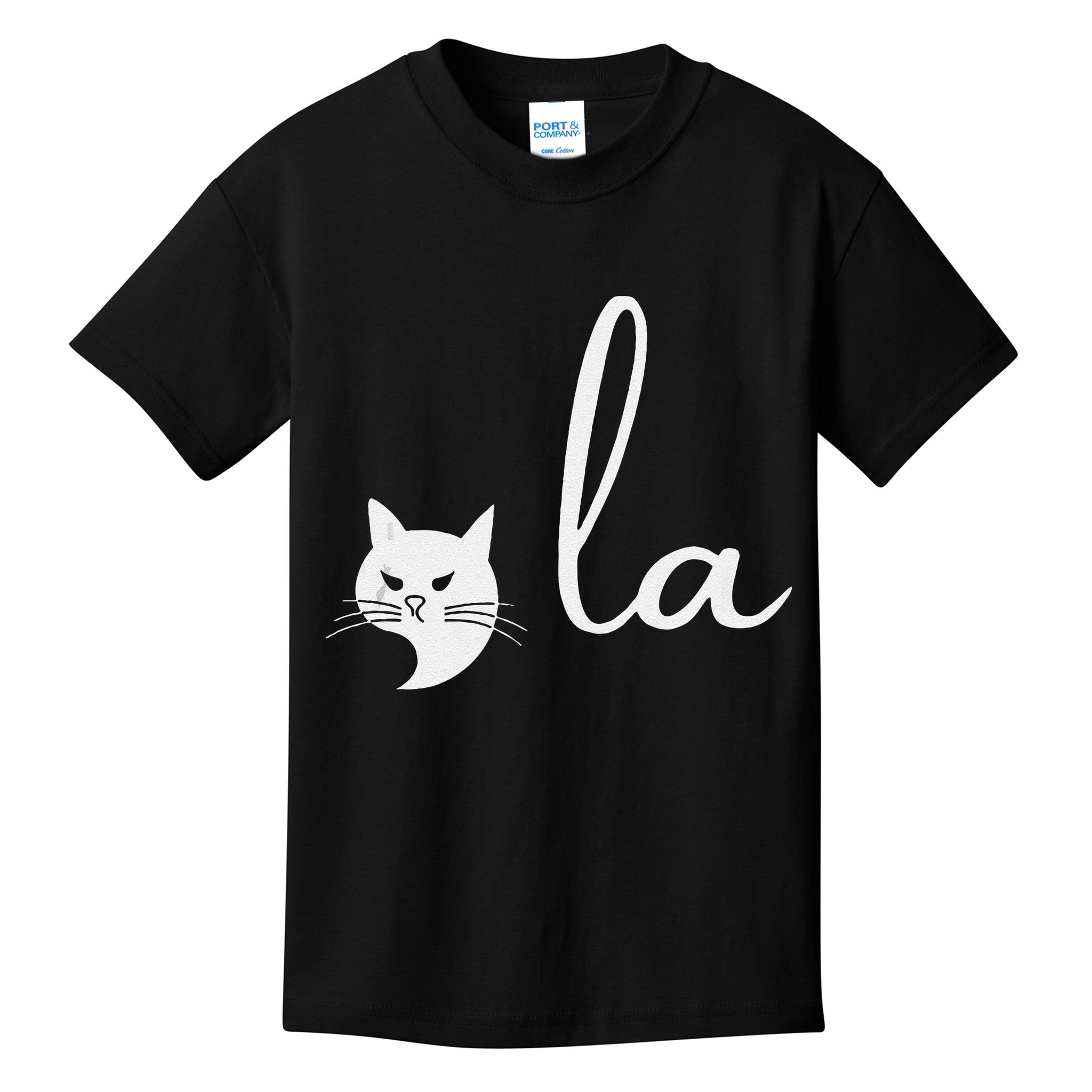 Retro Cat Comma La Kamala Harris For President 2024 Election Kids T-Shirt