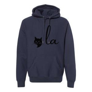 Retro Cat Comma La Kamala Harris For President 2024 Election Sweat Premium Hoodie