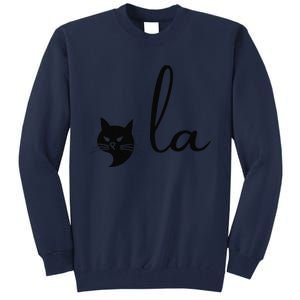 Retro Cat Comma La Kamala Harris For President 2024 Election Sweat Tall Sweatshirt