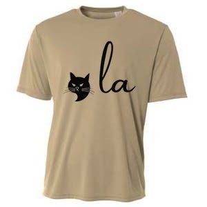 Retro Cat Comma La Kamala Harris For President 2024 Election Sweat Cooling Performance Crew T-Shirt